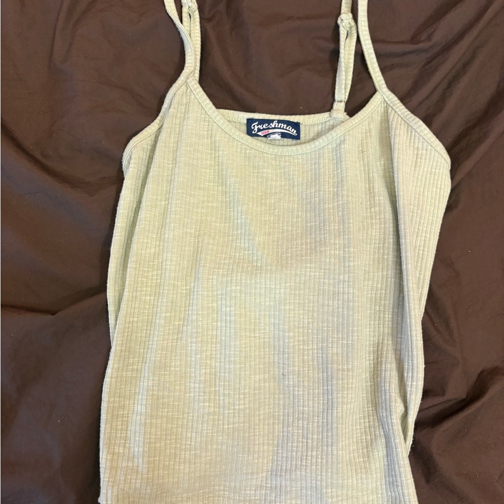 Freshman Women's Beige Ribbed Camisole